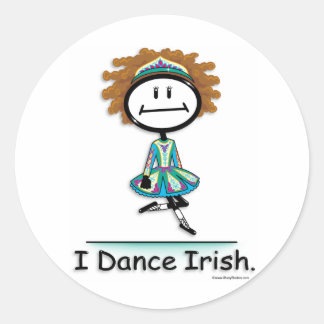 Dance Irish Classic Round Sticker