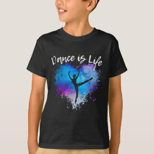 Dance Is Life Ballet Dancing Ballerina Teen Tween T-Shirt