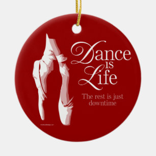 Dance Is Life Ceramic Tree Decoration