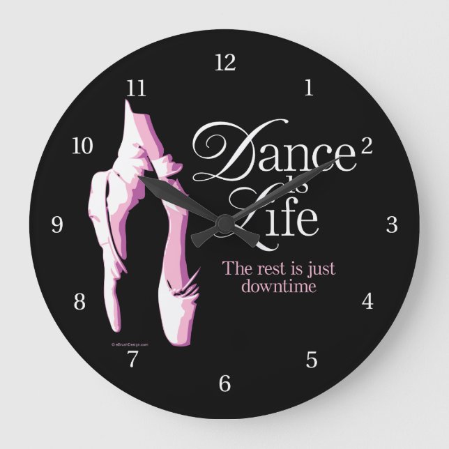 Dance Is Life Large Clock (Front)