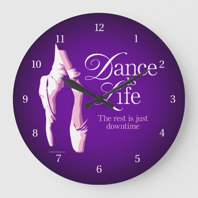 Dance Is Life Large Clock (Front)