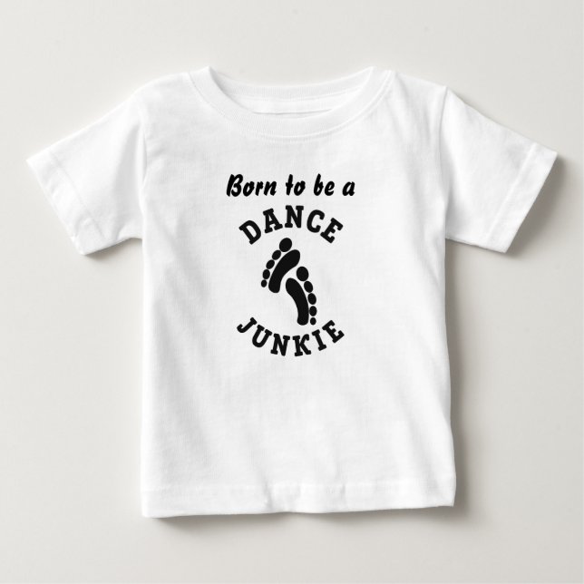Dance Junkie Toddler Ruffle Dress Baby T-Shirt (Front)