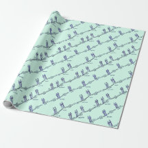 Dance Lessons Wrapping Paper (Green)