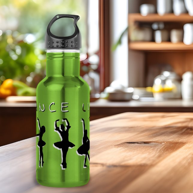 Dance Life Ballerinas Apple Green Water Bottle (Creator Uploaded)