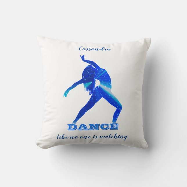 Dance Like no one is Watching Abstract Cushion (Front)