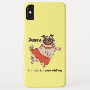 Dance like nobody is watching Pug Girl   Case-Mate iPhone Case