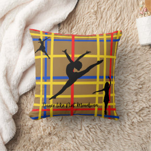 Dance like Piet Mondrian Modern Art Cushion