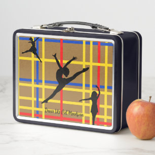 Dance like Piet Mondrian Modern Art Metal Lunch Box