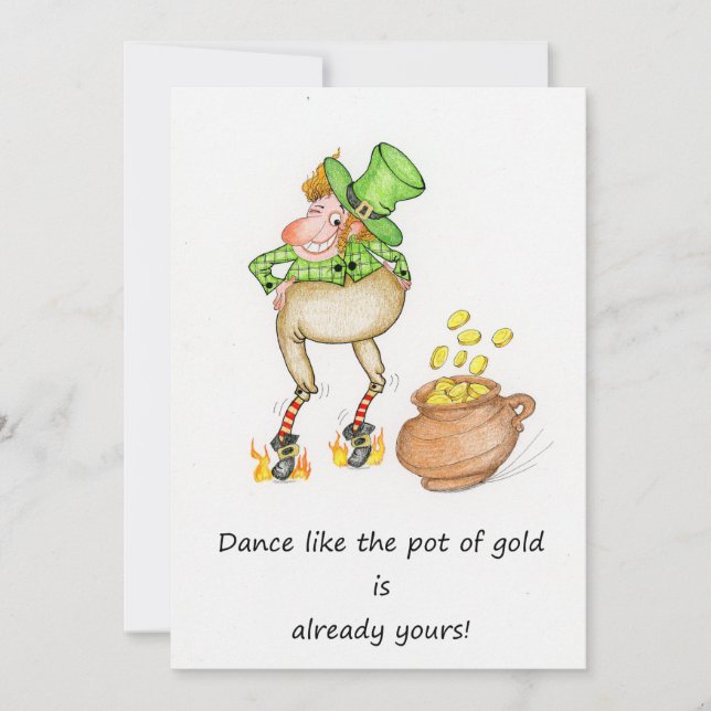 Dance likethe pot of gold is already yours! holiday card (Front)
