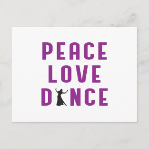 Dance Love Dancing Party Sport Dancer Funny Gift Postcard