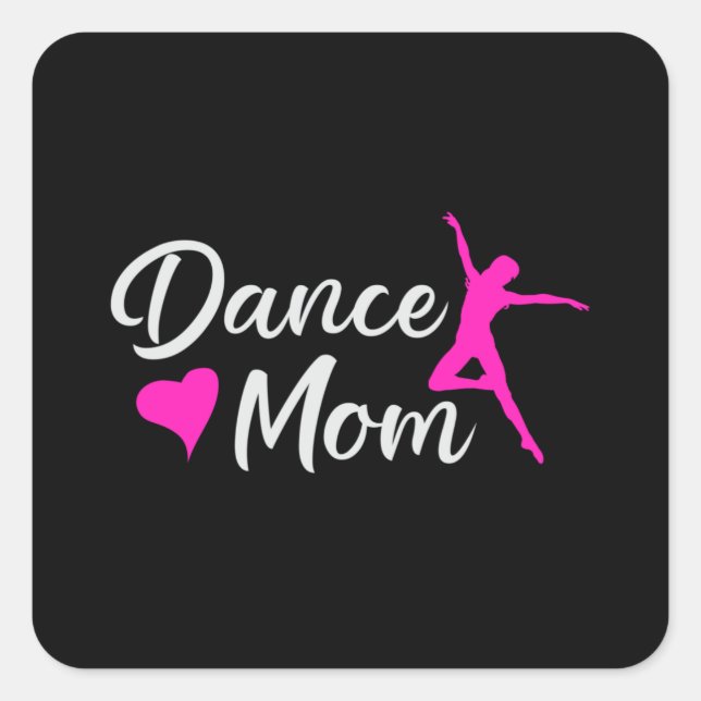 Dance Love Dancing Party Sport Dancer Funny Gift Square Sticker (Front)
