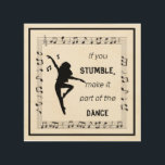 Dance Lovers Music Lovers Inspirational Life Quote Wood Wall Art<br><div class="desc">This is a great design for anyone who loves music,  dance,  and inspirational quotes.</div>