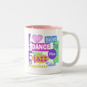 Dance Mix Two-Tone Coffee Mug