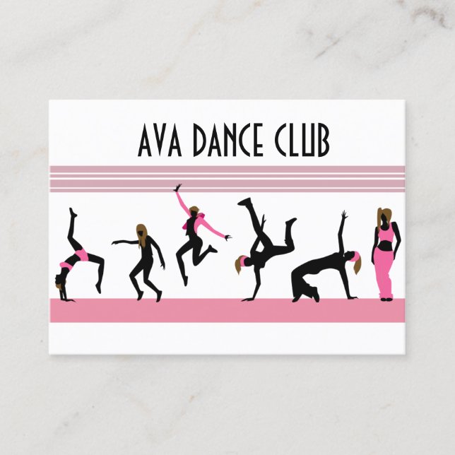Dance moves  Business card (Front)