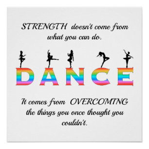 Dance, multi-colored poster