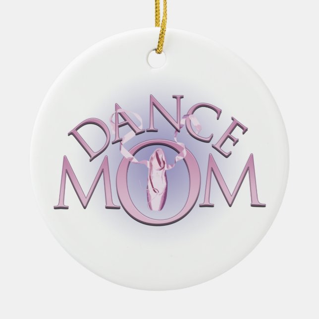 Dance Mum Ceramic Tree Decoration (Front)