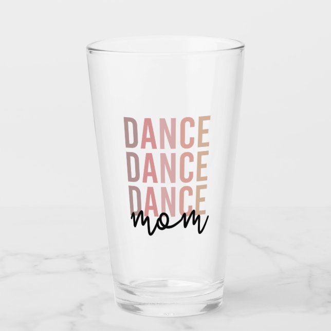 Dance Mum | Dance Mama | Dancer Mama Gift Glass (Front)