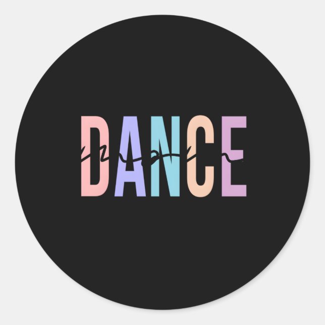 Dance Mum Dance Mum Mother'S Day Classic Round Sticker (Front)
