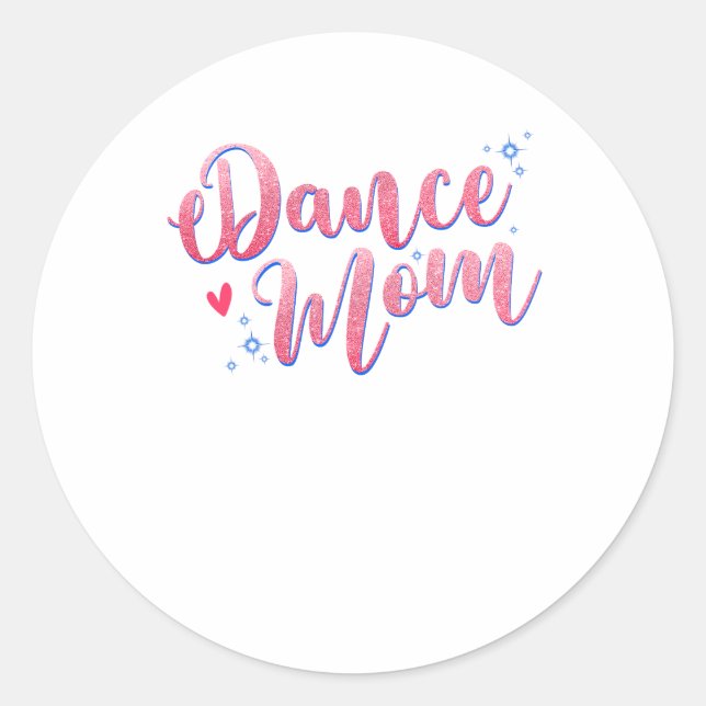 Dance Mum Dancing Mummy Mother Disco.png Sticker (Front)