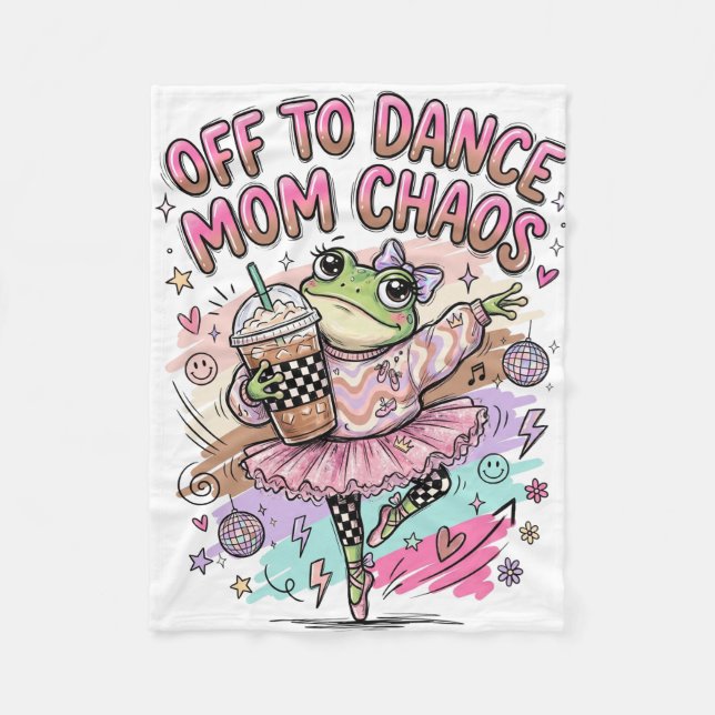 Dance Mum Fleece Blanket  (Front)