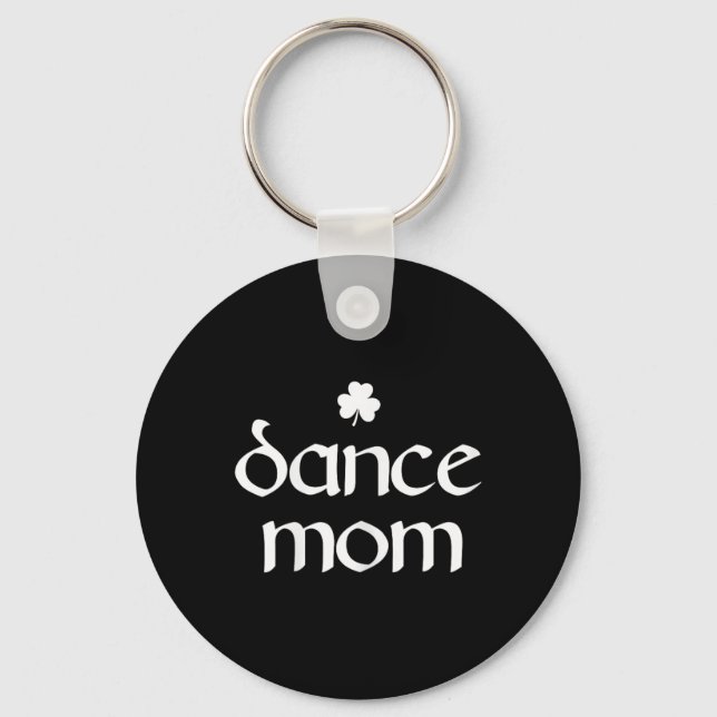 Dance Mum Irish Shamrock Dancing Womens  Key Ring (Front)