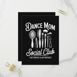 Dance Mum Social Club Mummy Invitation Postcard