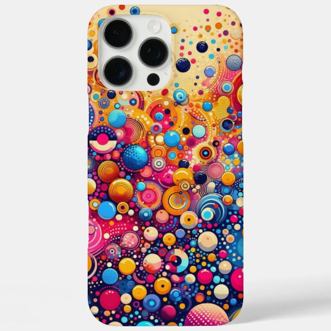 Dance of Colours: Dynamic and Striking Abstract Ar Case-Mate iPhone Case (Back)