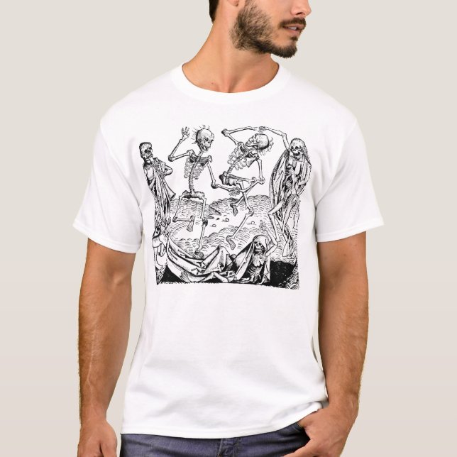 Dance Of Death By Michael Wolgemut 1493 T-Shirt (Front)