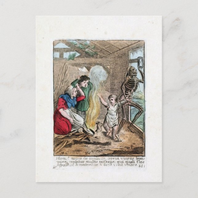 Dance of Death - The Child - 1816 Colour Print Postcard (Front)