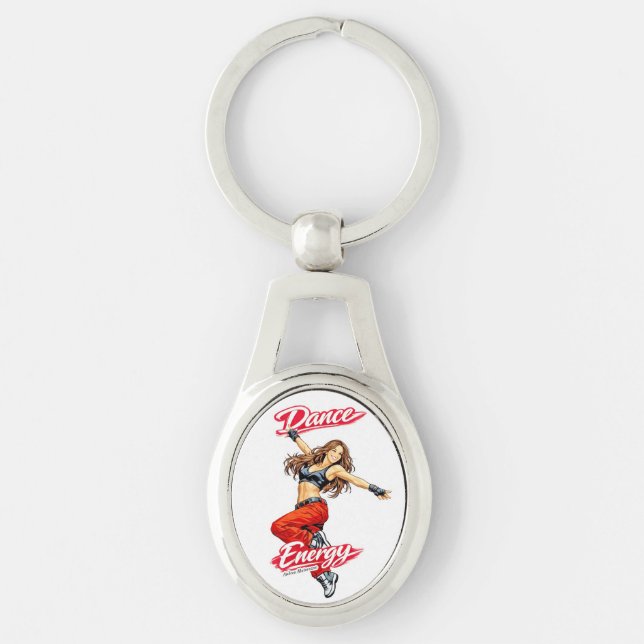Dance of Energy and Freedom Key Ring (Front)