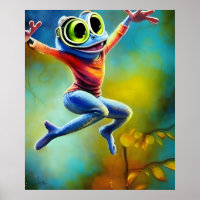 Dance of Joy - AI Fantasy Digital Art Print Ballet