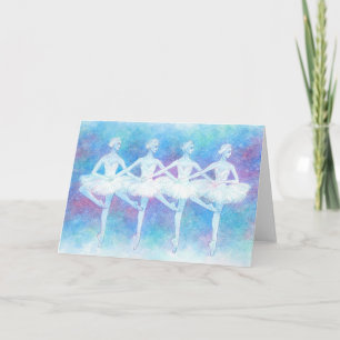 Dance of the Baby Swans Greeting Card