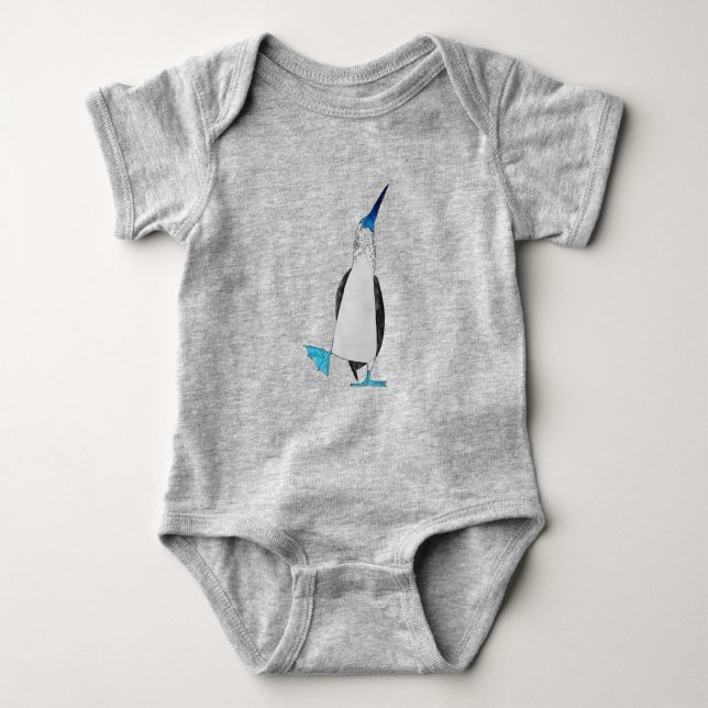 Dance of the Blue Footed Booby Baby Bodysuit (Front)