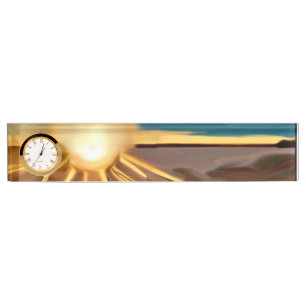 Dance of the Cacti Abstract Art Nameplate