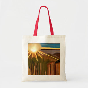 Dance of The Cacti Abstract Art Tote Bag