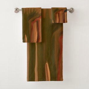 Dance of the Cacti Southwest Abstract Art Bath Towel Set