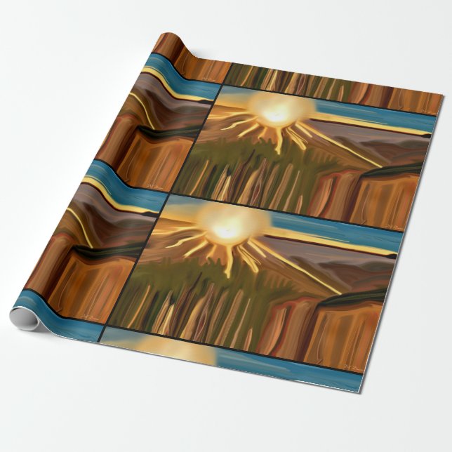 Dance of the Cacti Wrapping Paper (Unrolled)