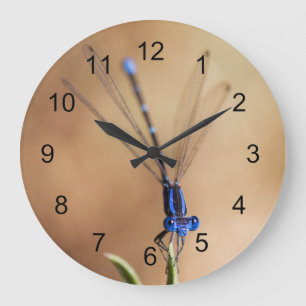 Dance of the Damselfly Large Clock