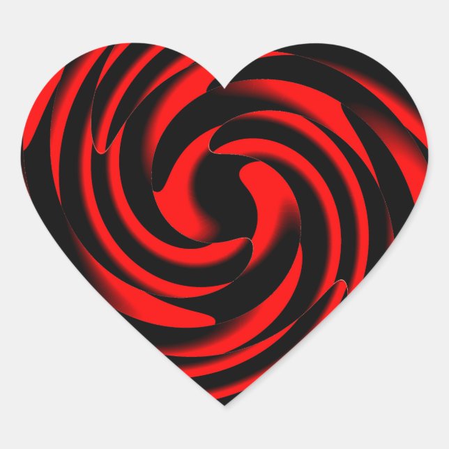 Dance of the elements of fire heart sticker (Front)