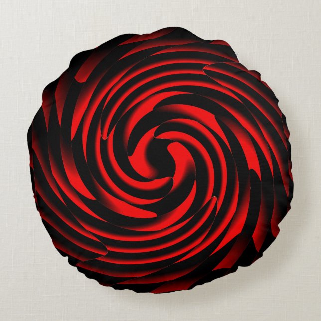 Dance of the elements of fire round cushion (Back)