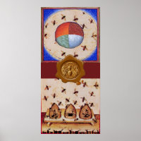 DANCE OF THE HONEY BEES  WITH 4 ELEMENTS,Wax Seal