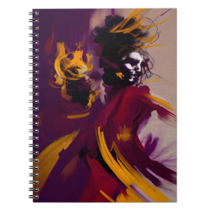 Dance Of The Mind – Expressive Abstract Figure Notebook