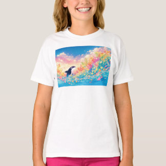 Dance of the Orca in Luminous Waters T-Shirt