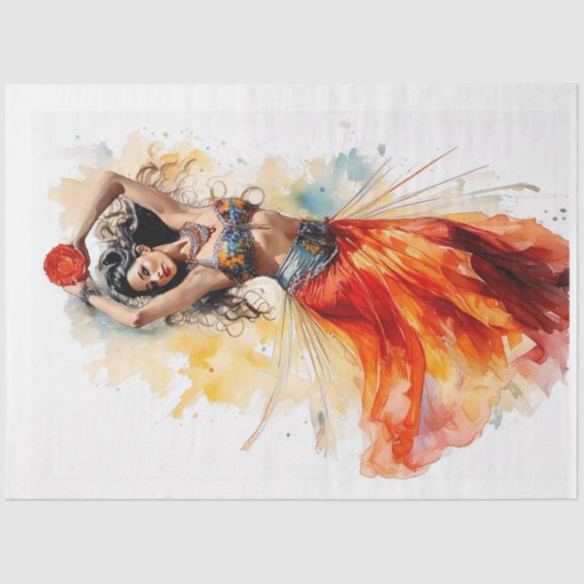 Dance of the Rose Tissue Paper (Front)