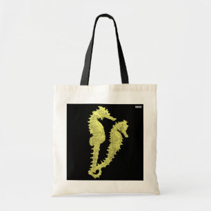 Dance Of The Seahorses (Yellow) Tote Bag