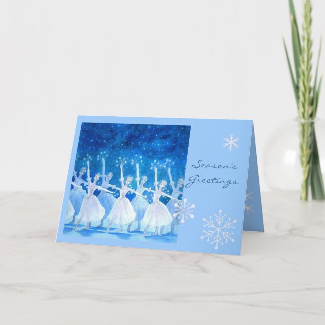 Dance of the Snowflakes Greeting Card (Front)