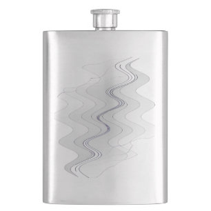 Dance of white hip flask