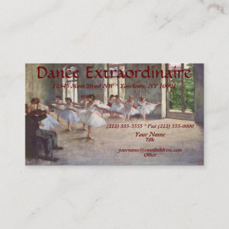 DANCE or BALLET Business Cards