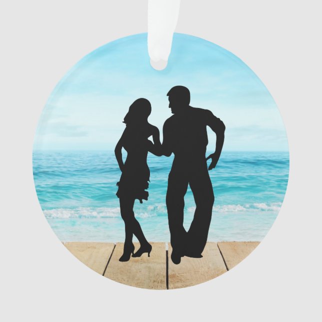 Dance Ornament - Beach Shag Dancing (Front)