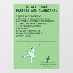 Dance Parent Reminder Sheep Sage